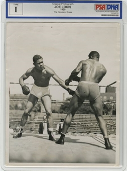 1935 Joe Louis Original Boxing Photo (PSA/DNA Type 1)